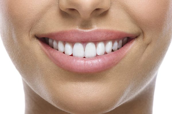 closeup of woman smiling